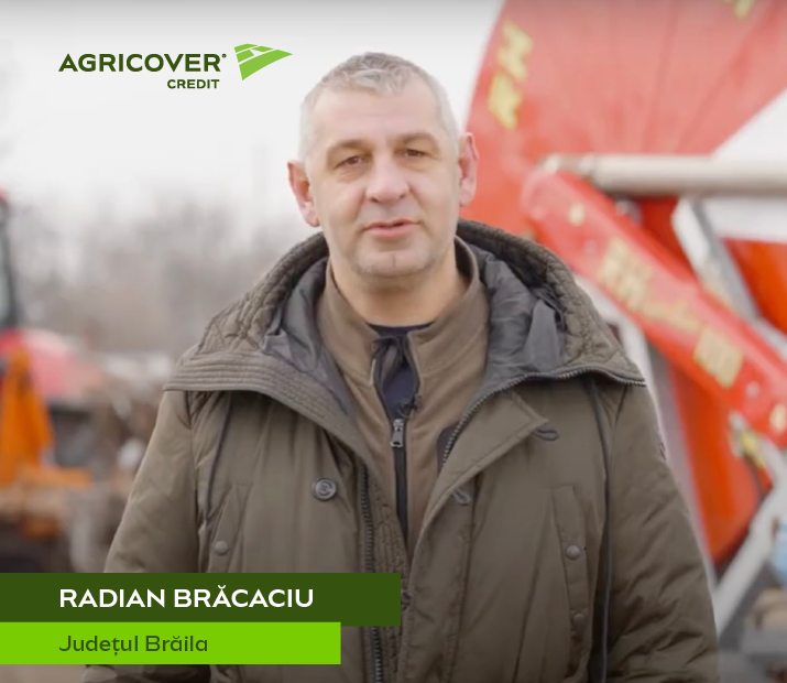 Brăcaciu Radian, the first farmer to apply for the FERMIER Card: 